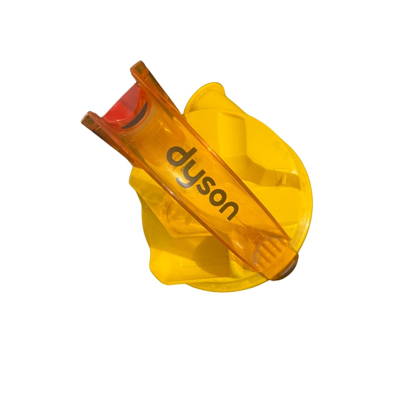 DYSON DC14 DC15 CYCLONE DIRT CANISTER BIN TOP LID/HANDLE ASSEMBLY Yellow OEM (preowned)(450