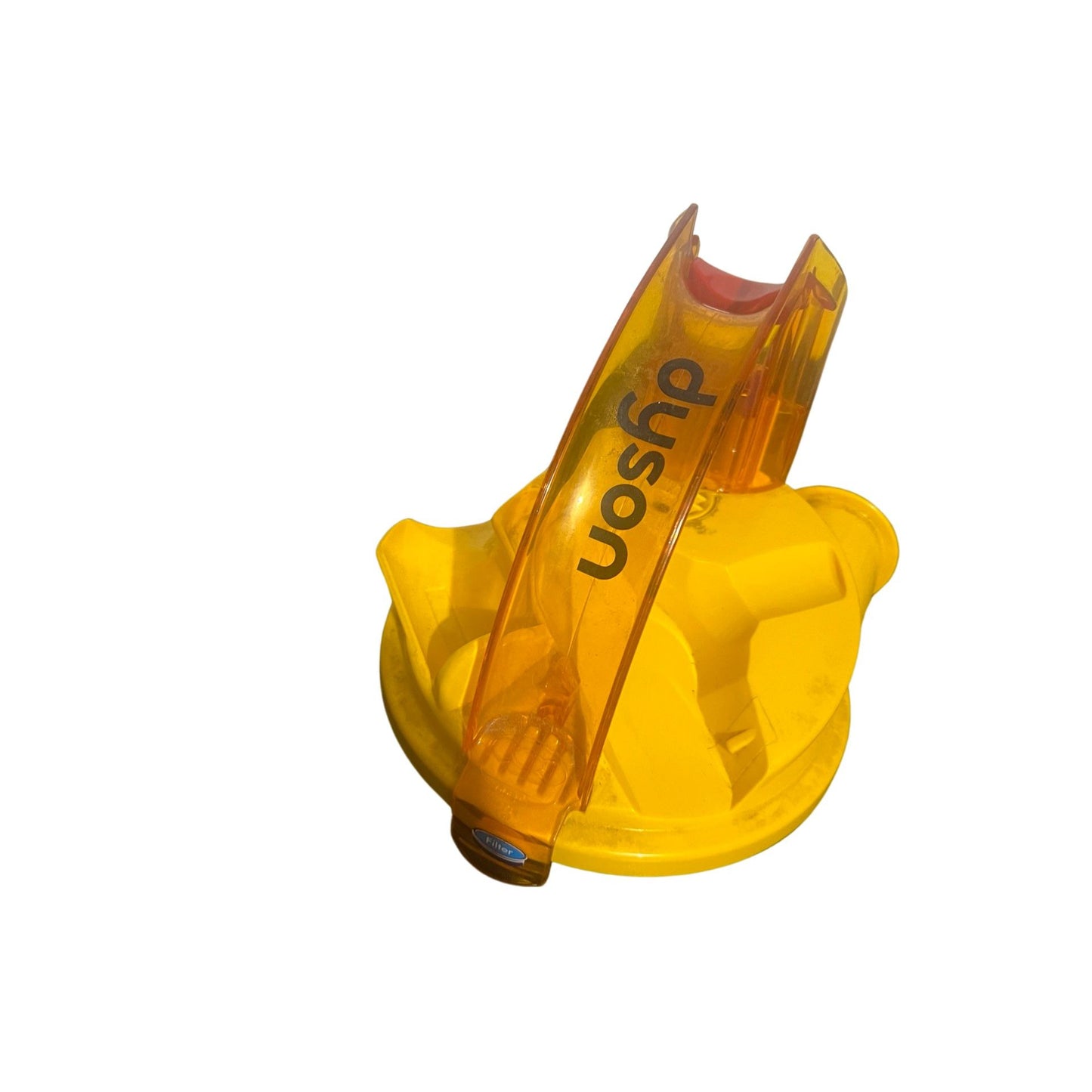 DYSON DC14 DC15 CYCLONE DIRT CANISTER BIN TOP LID/HANDLE ASSEMBLY Yellow OEM (preowned)(450