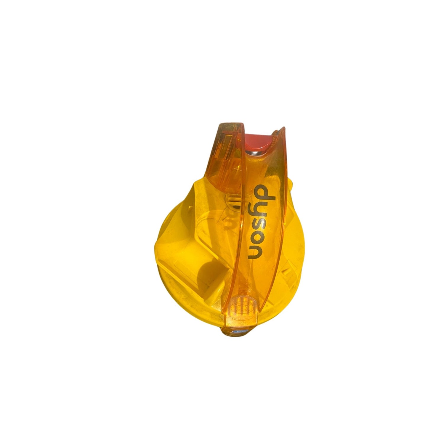 DYSON DC14 DC15 CYCLONE DIRT CANISTER BIN TOP LID/HANDLE ASSEMBLY Yellow OEM (preowned)(450