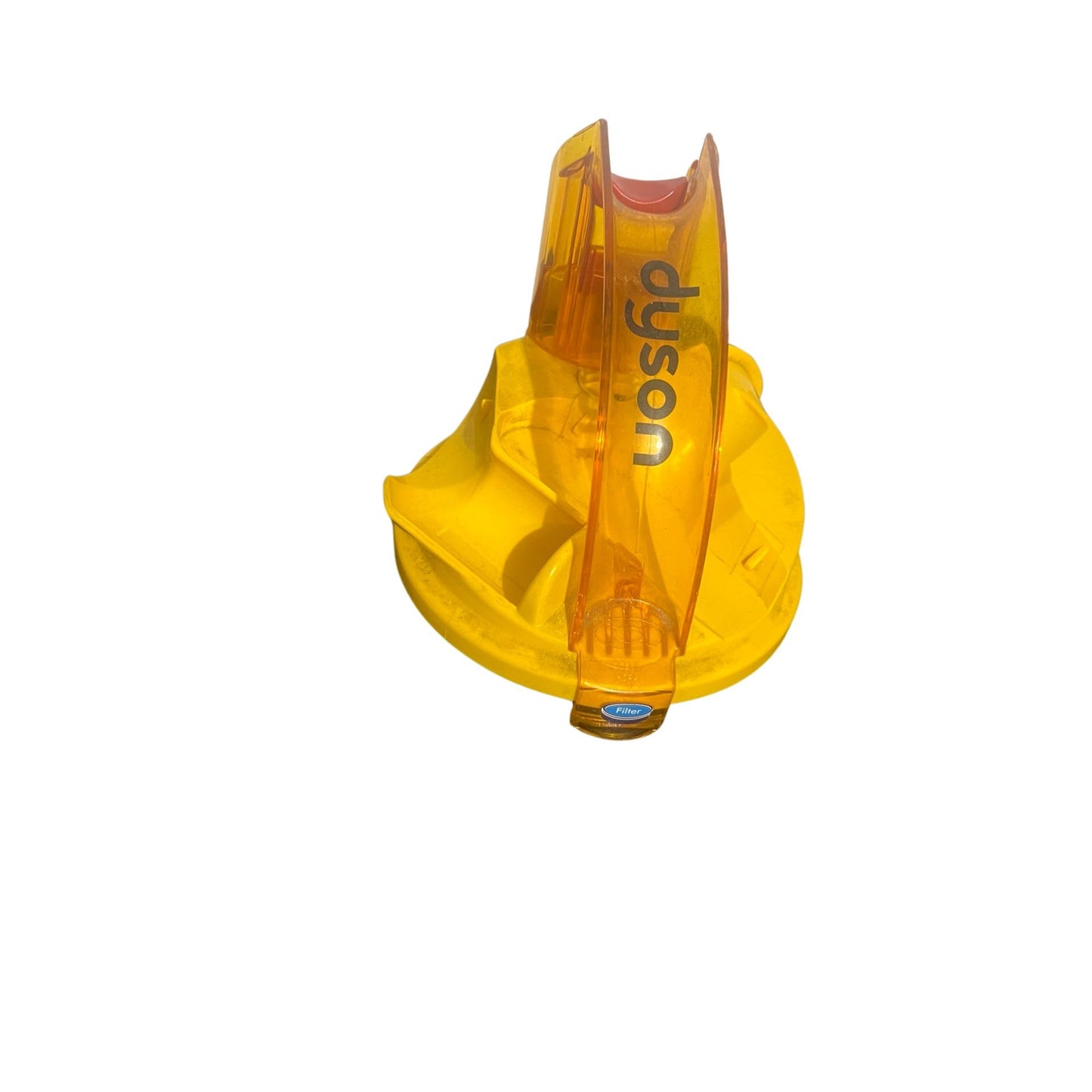 DYSON DC14 DC15 CYCLONE DIRT CANISTER BIN TOP LID/HANDLE ASSEMBLY Yellow OEM (preowned)(450