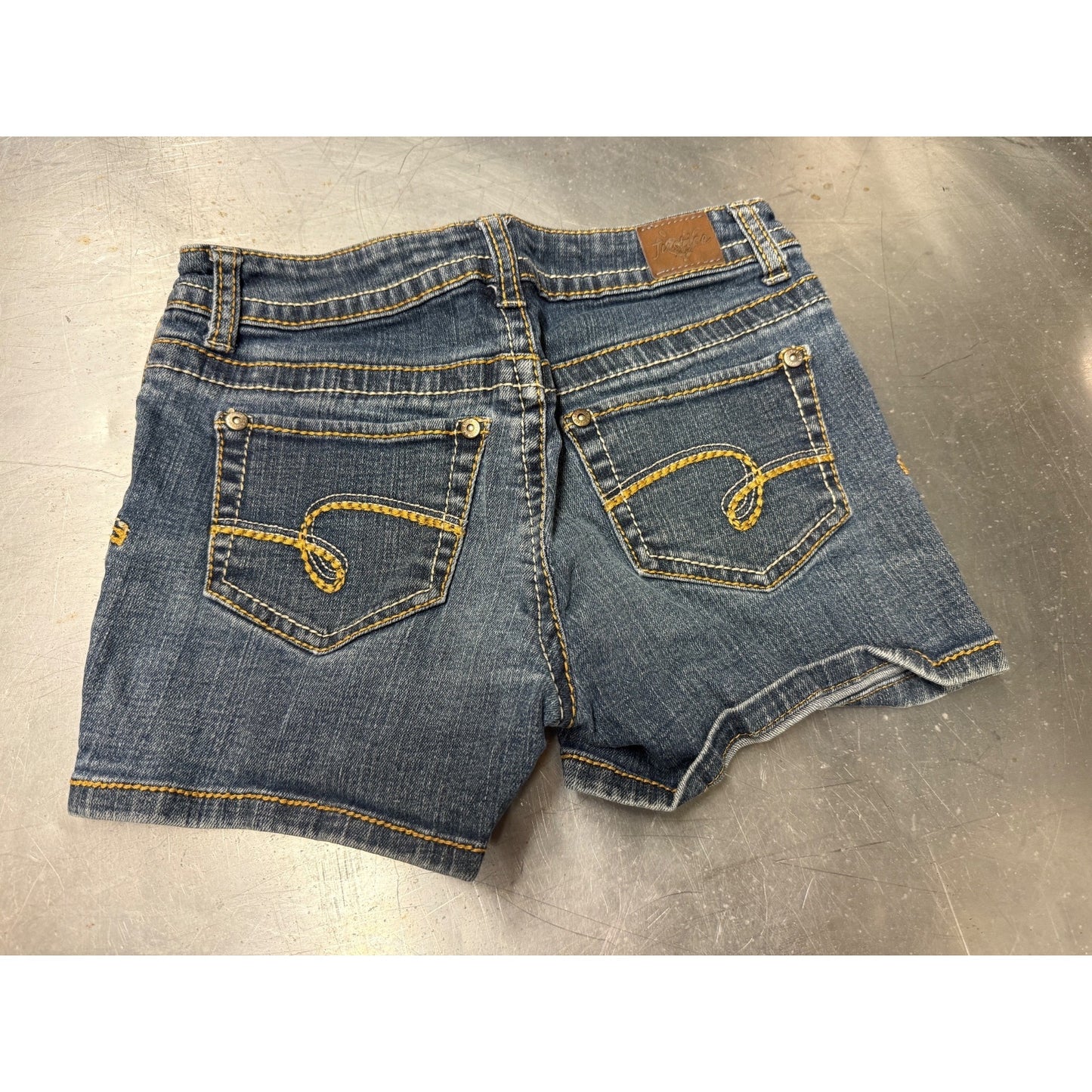 📝Justice youth Girl's Size 12r  Shorts Simply Low Denim ( Preowned)