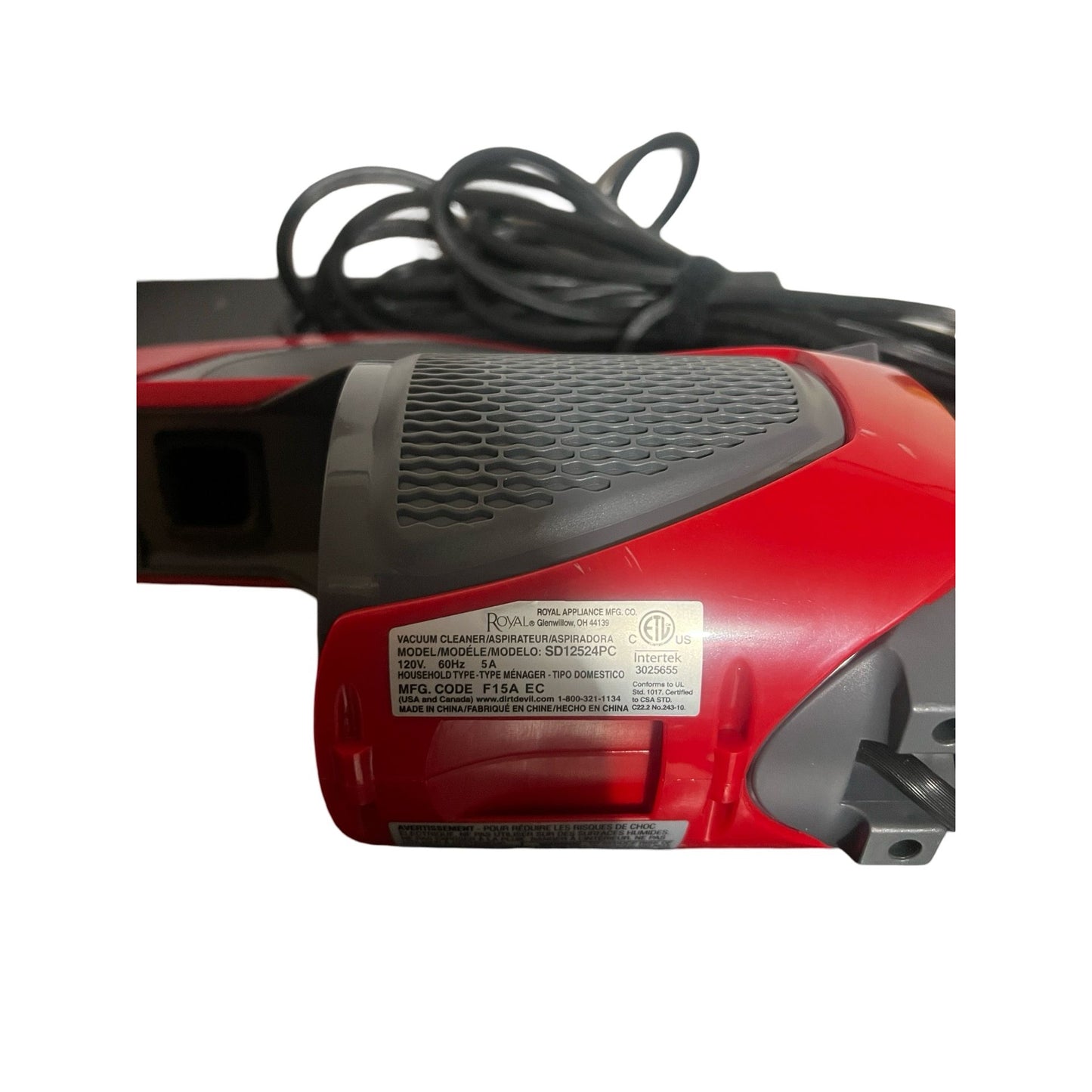 🧺Dirt rt Devil 360 Reach Direct Path Hard Floor Vacuum - Parts motor base unit ( Preowned)