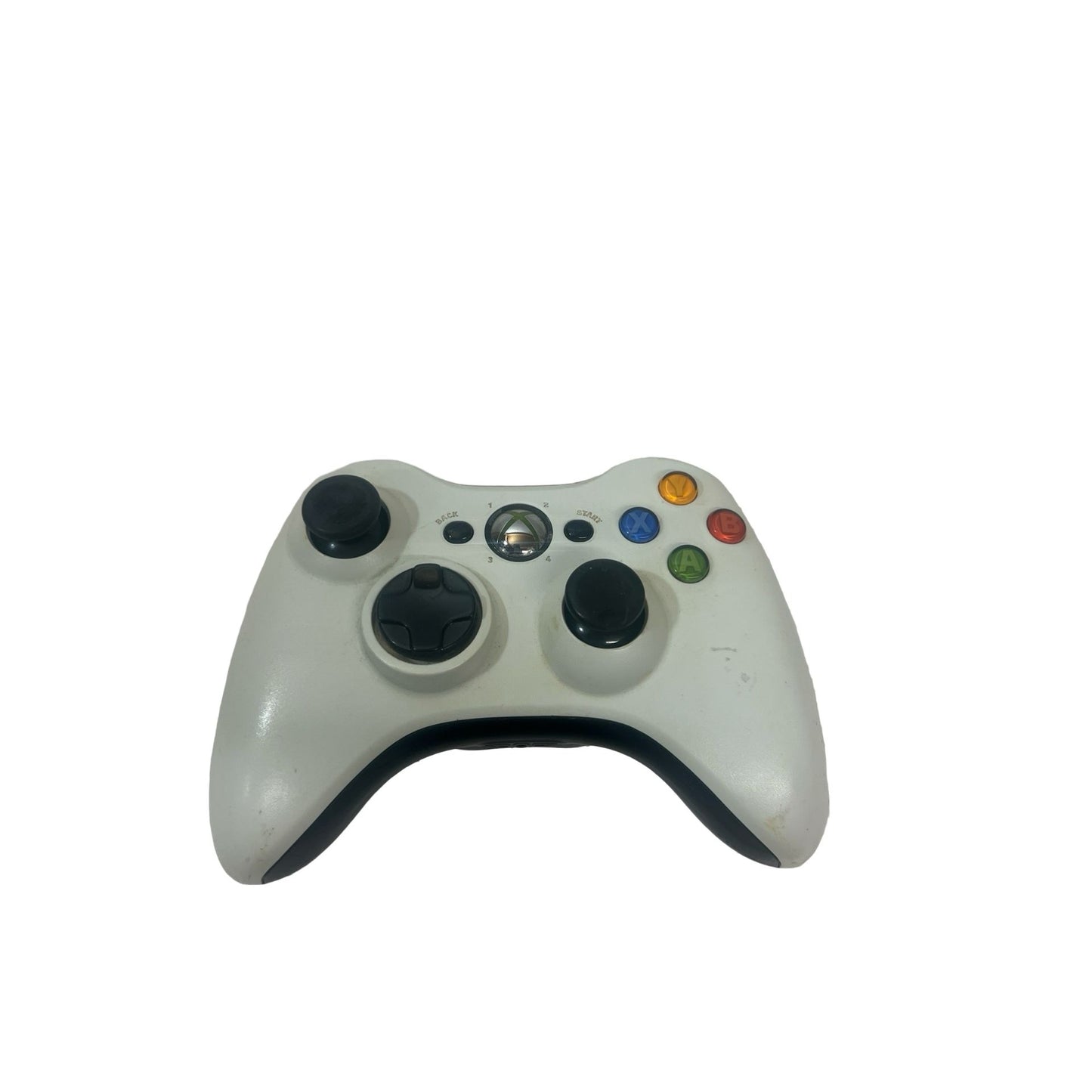 📝——Parts only-Genuine OEM White Microsoft Xbox 360 Wireless Controller for parts