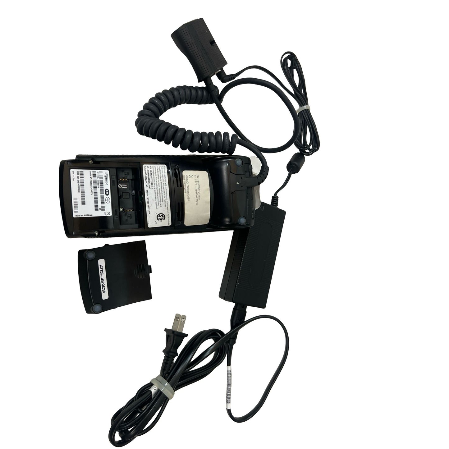 Ingenico ICT220 Credit Card Terminal With Chip Reader B15 ( parts only untested )