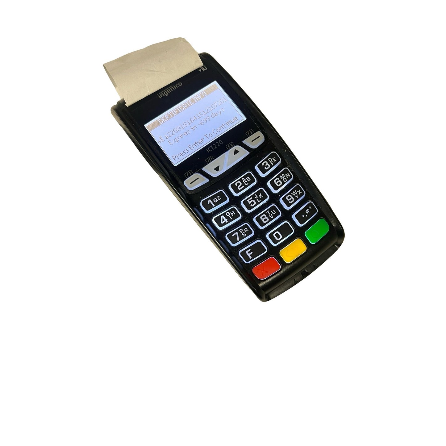 Ingenico ICT220 Credit Card Terminal With Chip Reader B15 ( parts only untested )