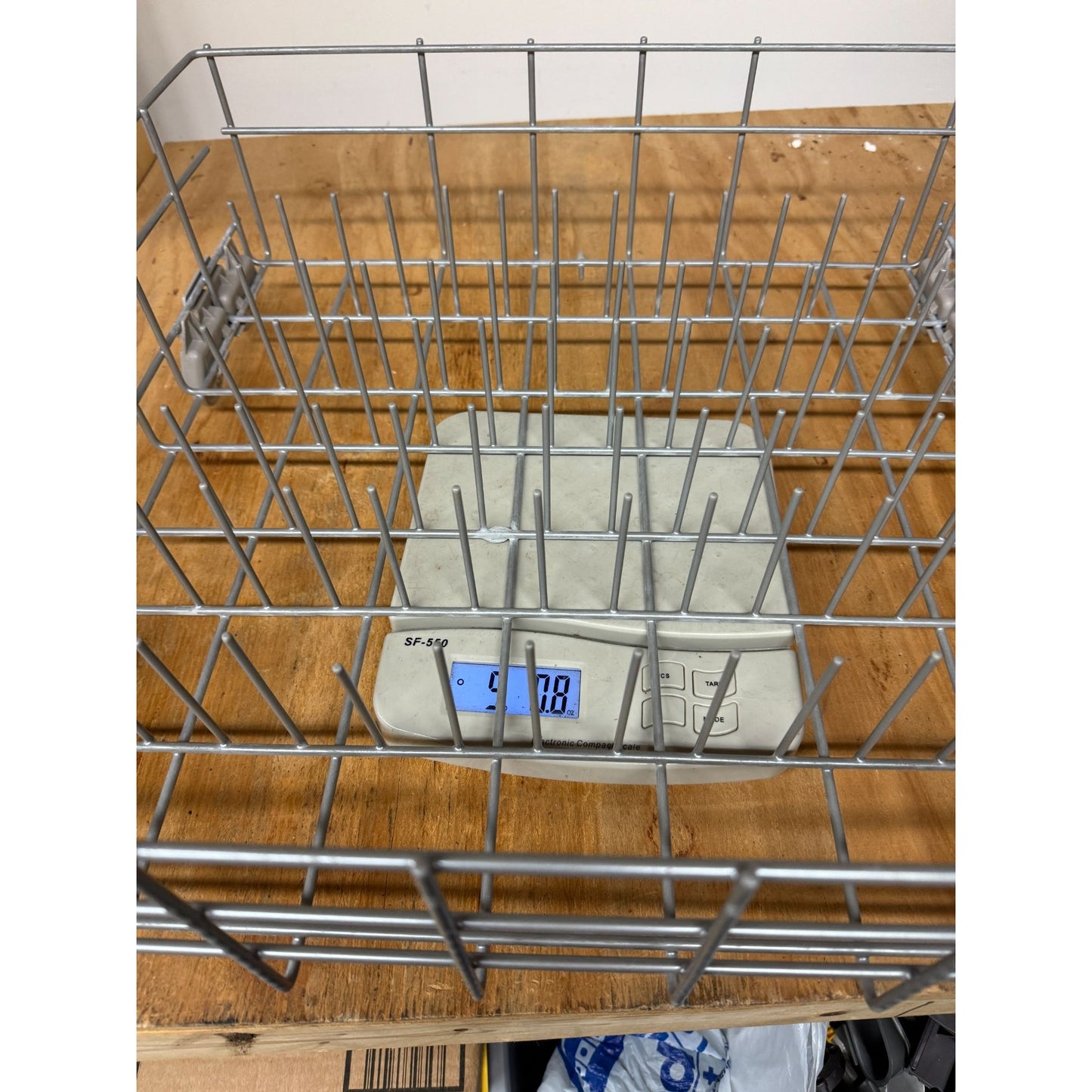 OEM Whirlpool W10431032A Dishwasher Lower Dish Rack Assembly Gray KitchenAid Maytag ( pre-owned)