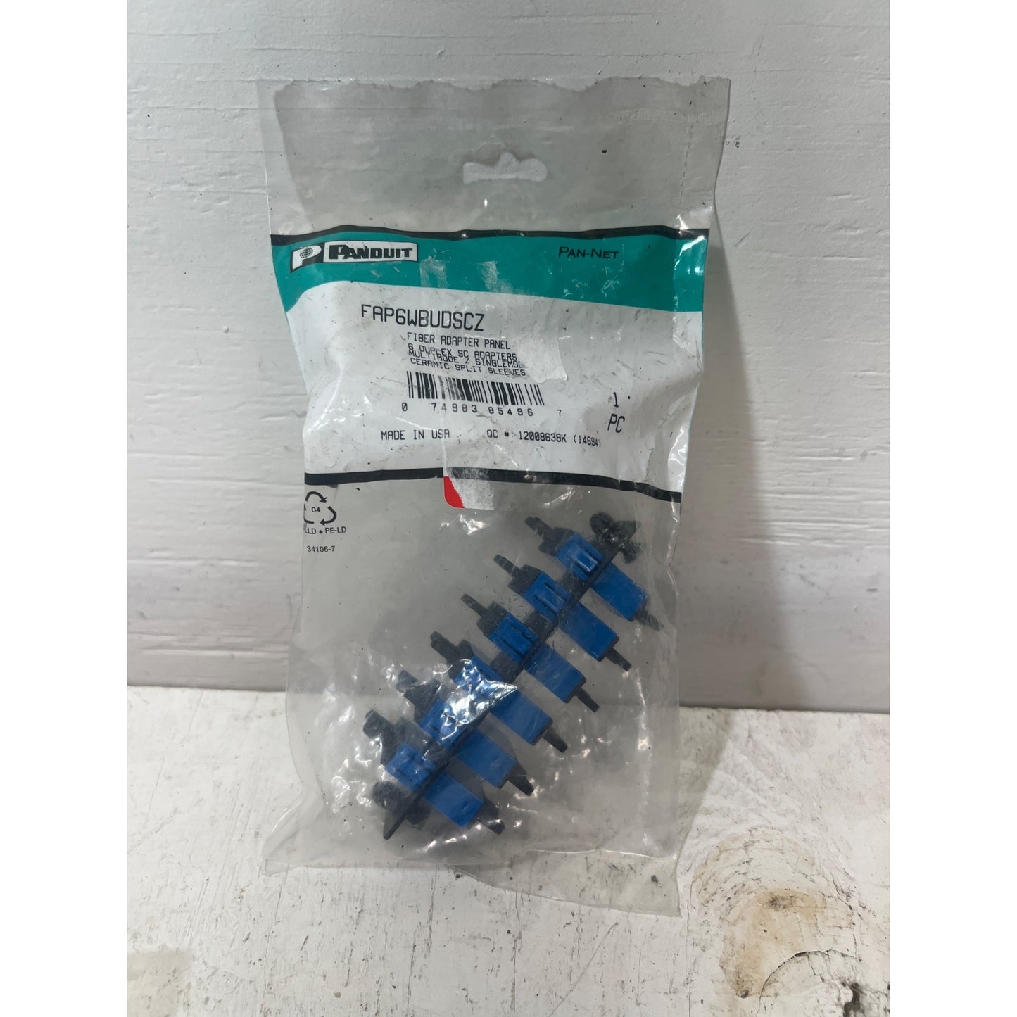 ✨Panduit FAP6WBUDSCZ Fiber Adapter Panel 6 Duplex SC Adapters MM/SM