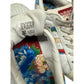 Adidas Superstar Womens Floral Print Sneakers White Red Blue Size 6 ( Preowned)