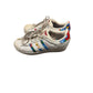Adidas Superstar Womens Floral Print Sneakers White Red Blue Size 6 ( Preowned)