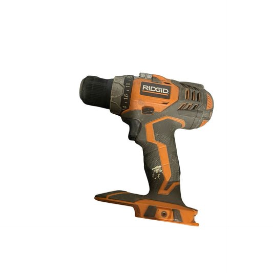 📝RIDGID Fuego R86008 18V Lithium Ion Compact Cordless Drill Driver -part ( Preowned)