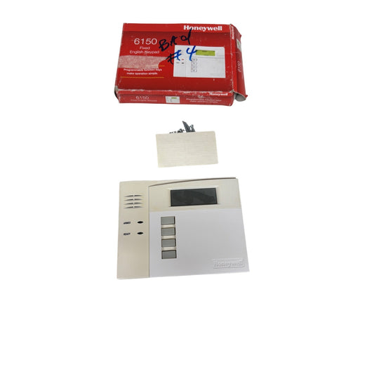Ademco 6150 keypad - Preowned) tested and working  bad # 4 key( Preowned)