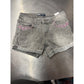Levis Denim Shorty Shorts Womens 8 Cute Daisey Dukes Booty Light Wash Stretch ( Preowned )