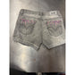 Levis Denim Shorty Shorts Womens 8 Cute Daisey Dukes Booty Light Wash Stretch ( Preowned )