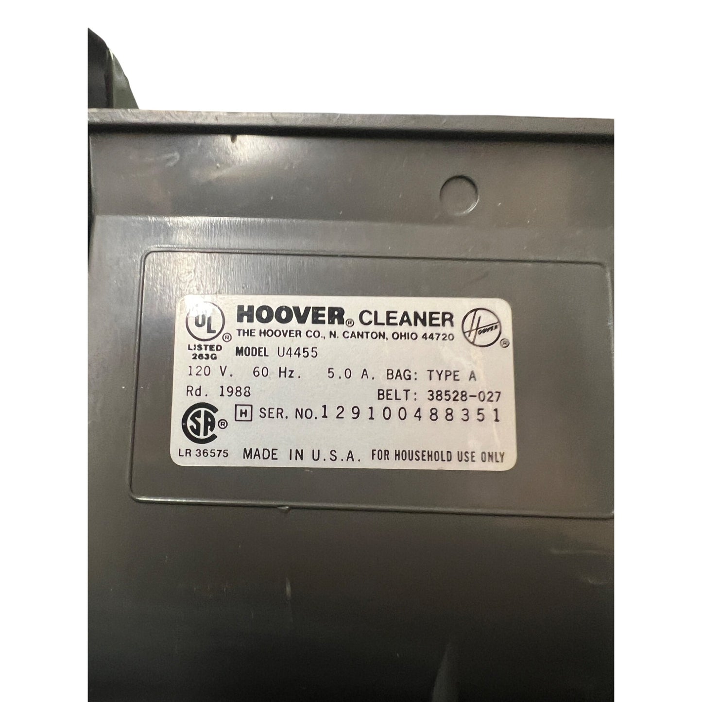 ✨ -Vintange Hoover Elite 200 U4455 Vacuum Green. ( Preowned)