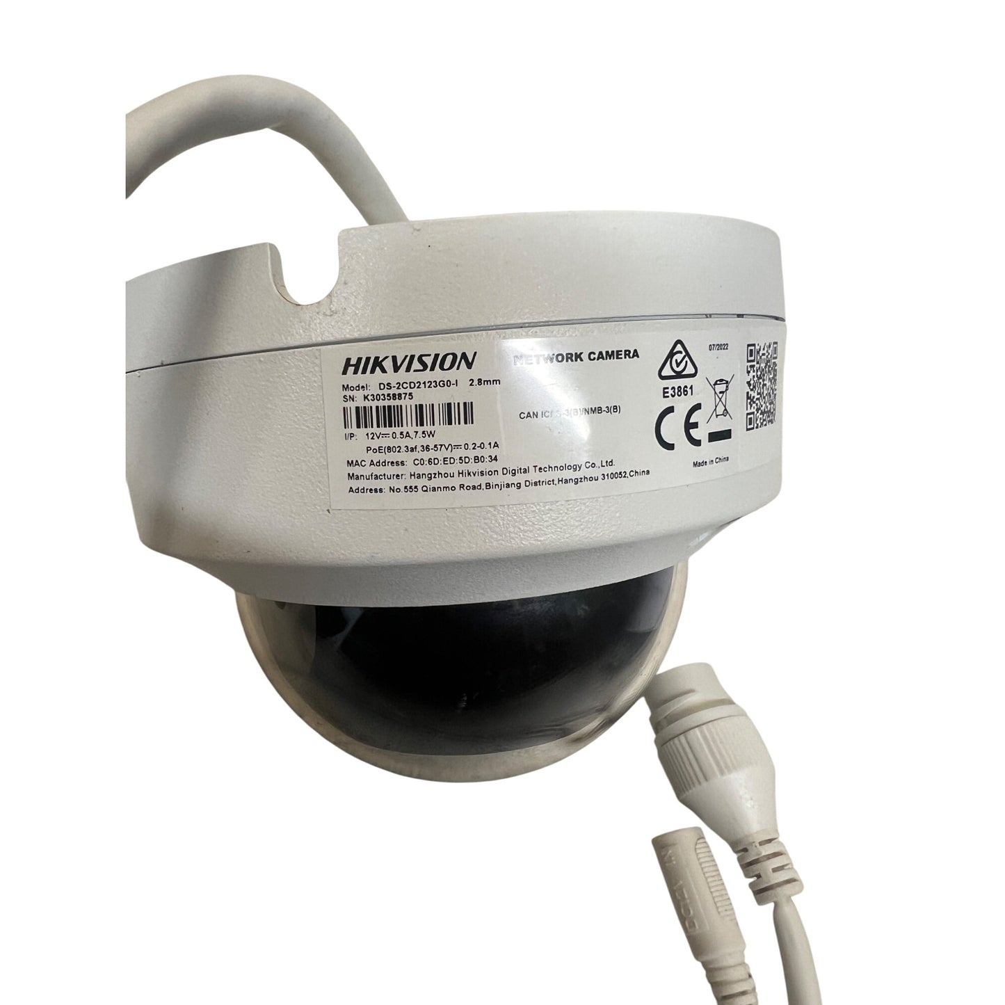 ✨Hikvision DS-2CD2123G0-I Dome Indoor and Outdoor camera 2.8mm poe