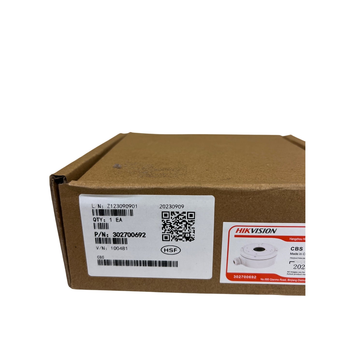 ✨Hikvision CBS Junction Box for Dome Camera - White 302700692(open box)